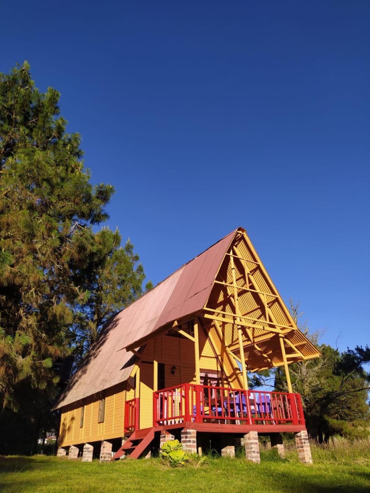 Chalets Amarelo Suesca Exterior foto